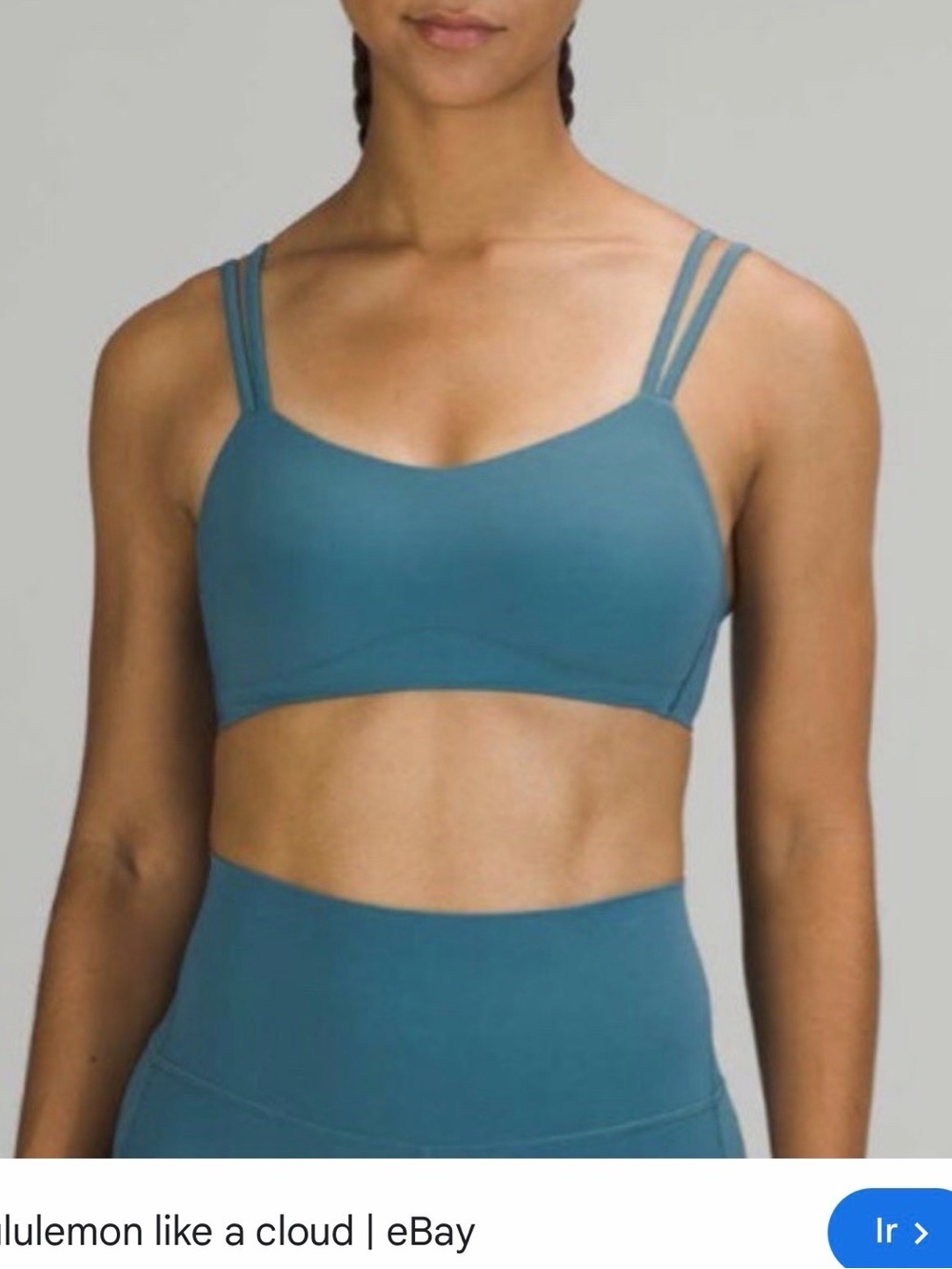 lululemon athletica Teal Double-Strap Sports Bra